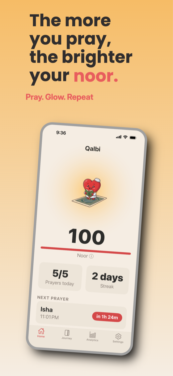Qalbi home with the Noor score